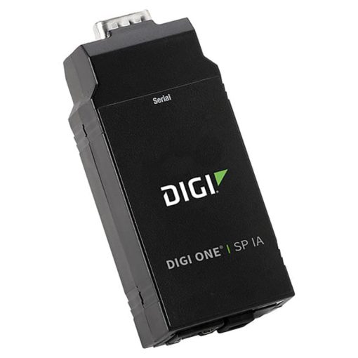 Digi One SP IA 1 port RS-232/422/485 DB-9 Serial to Ethernet Device Server with Din Rail Kit