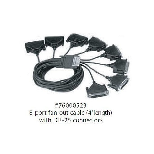 Digi AccelePort Xp and Neo 8 Port DB-25M Straight Fan-out Cable