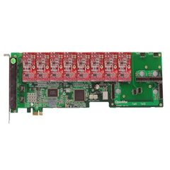   12 Port Analog PCI-E card + 8 FXO modules                           