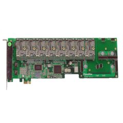   12 Port Analog PCI-E card + 8 FXS modules                           