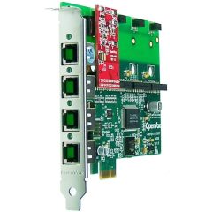 4 Port Analog PCI-E card + 1 FXO module 