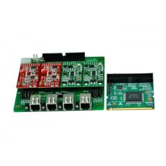 4 Port Analog Mini-PCI card + 2 FXO modules 