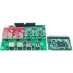 4 Port Analog Mini-PCI card + 1 FXS + 3 FXO modules