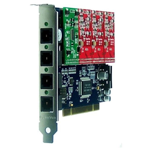 4 Port Analog PCI card + 1 FXS + 3 FXO modules