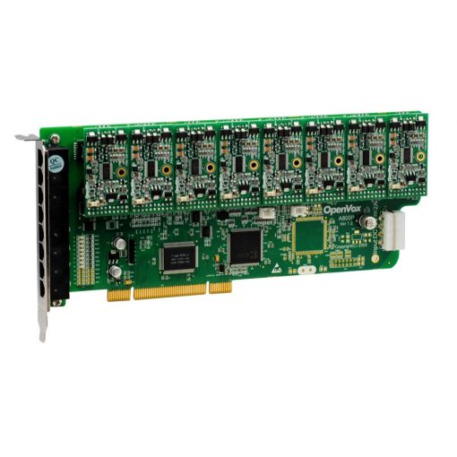 8 Port Analog PCI card + 8 FXS modules 