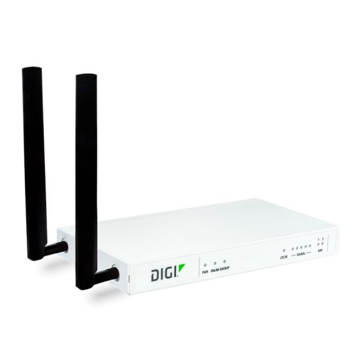 Digi Connect IT 4 Remote Console Access Server (5402-RM); 4 Serial Ports, 2 10/100 Ports; CAT 4; LTE / HSPA;  Certified for EU Regions, international plug tips