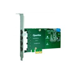      4 Port T1/E1/J1 PRI PCI-E card + EC2128 module (Advanced Version, Low Profile)      