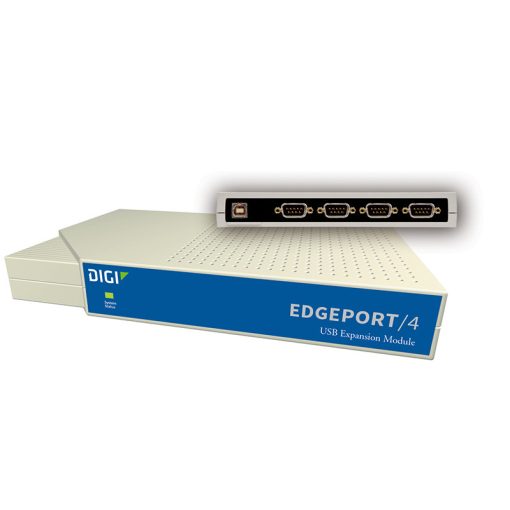 Digi Edgeport/4; 4 port  DB-9 RS232 to USB Converter (includes 1 meter A to B USB cable); Replaces 301-1000-04