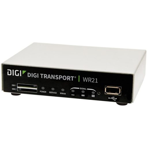 TransPort WR21 - LTE EMEA/APAC (800/900/1800/2100/2600MHz), 2 Ethernet, RS232, No WiFi, Enterprise Software 
Package, Extended Temperature, No Power Supply, No Antennas